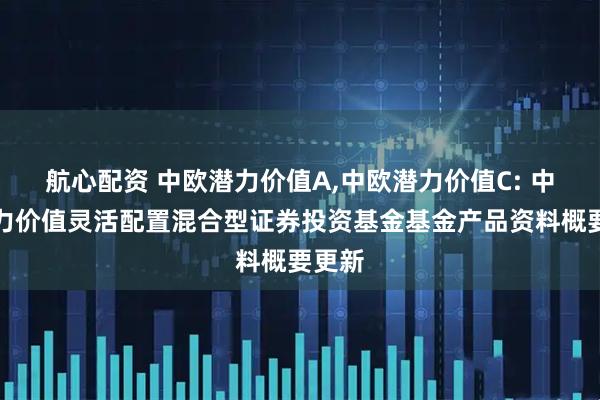 航心配资 中欧潜力价值A,中欧潜力价值C: 中欧潜力价值灵活配置混合型证券投资基金基金产品资料概要更新